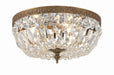 Crystorama 712-OB-CL-I Ceiling Mount Three Light Flush Mount Olde Brass Main Image.jpg