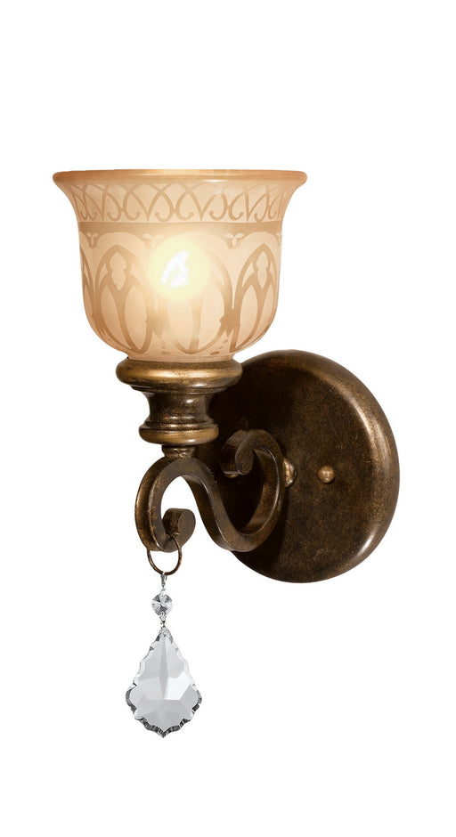Crystorama 7501-BU-CL-MWP Norwalk One Light Wall Sconce Bronze Umber Main Image.jpg