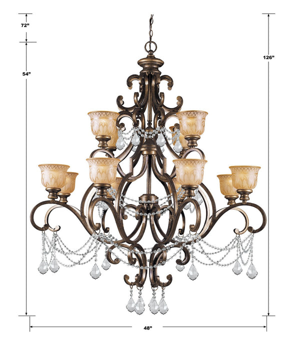Crystorama 7512-BU-CL-MWP Norwalk 12 Light Chandelier Bronze Umber Alternate Image.jpg