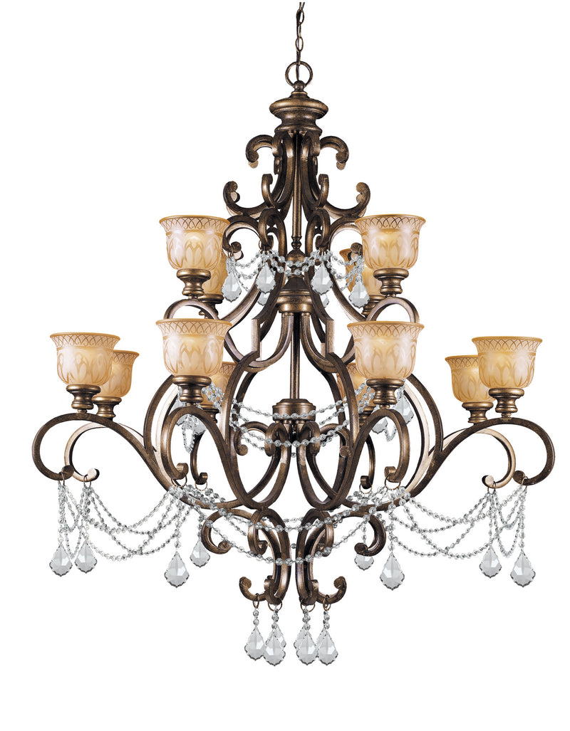 Crystorama 7512-BU-CL-MWP Norwalk 12 Light Chandelier Bronze Umber Main Image.jpg
