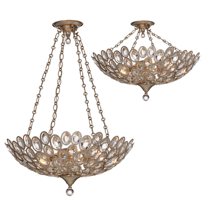 Crystorama 7587-DT Sterling Five Light Chandelier Distressed Twilight Alternate Image.jpg