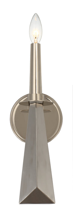 Crystorama 7591-PN Palmer One Light Wall Sconce Polished Nickel Main Image.jpg