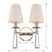 Crystorama 8862-PN Baxter Two Light Wall Sconce Polished Nickel Alternate Image 4.jpg