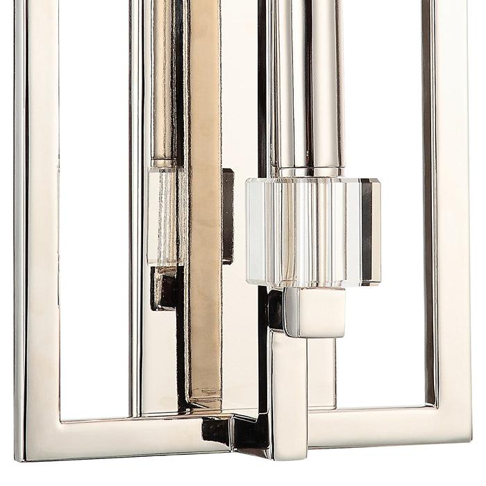 Crystorama 8881-PN Dixon One Light Wall Sconce Polished Nickel Alternate Image.jpg