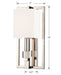 Crystorama 8881-PN Dixon One Light Wall Sconce Polished Nickel Alternate Image 4.jpg
