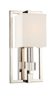 Crystorama 8881-PN Dixon One Light Wall Sconce Polished Nickel Main Image.jpg