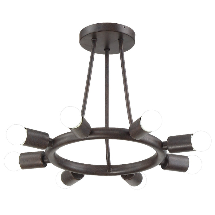 Crystorama 9043-CZ Dakota Eight Light Semi Flush Mount Charcoal Bronze Alternate Image.jpg