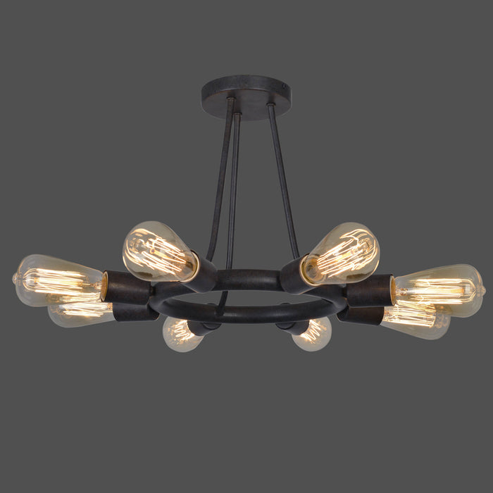 Crystorama 9043-CZ Dakota Eight Light Semi Flush Mount Charcoal Bronze Alternate Image 4.jpg