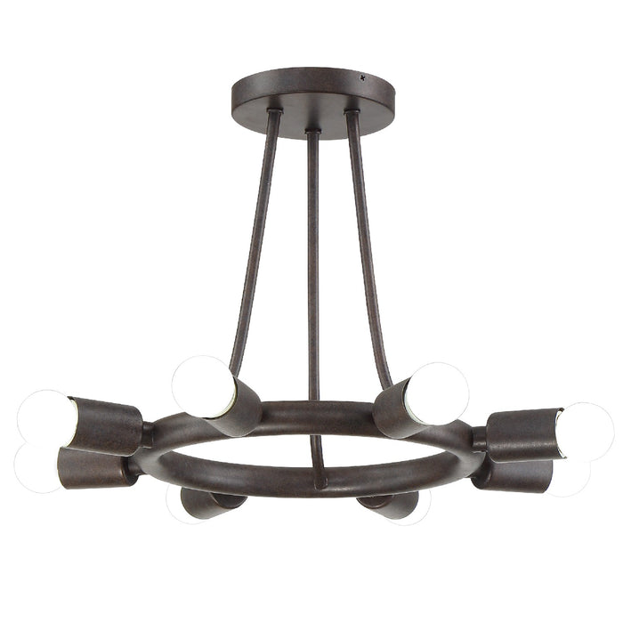 Crystorama 9043-CZ Dakota Eight Light Semi Flush Mount Charcoal Bronze Main Image.jpg