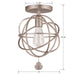 Crystorama 9220-OS_CEILING Solaris One Light Semi Flush Mount Olde Silver Alternate Image 2.jpg