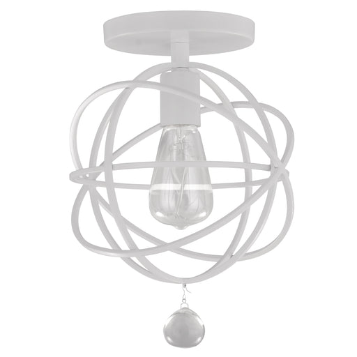 Crystorama 9220-WW_CEILING Solaris One Light Semi Flush Mount Wet White Alternate Image.jpg