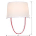 Crystorama 9902-RD-CL Stella Two Light Wall Sconce Polished Chrome / Red Cord Alternate Image.jpg