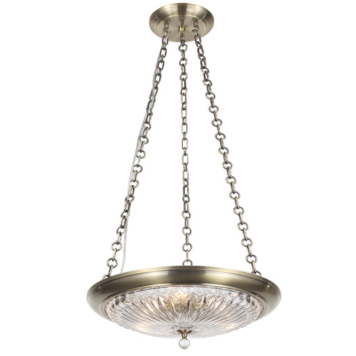 Crystorama 9943-AB Celina Three Light Mini Chandelier Antique Brass Main Image.jpg
