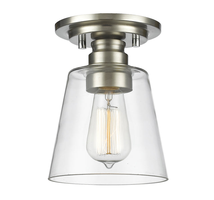 Z-Lite 428F1-BN Annora One Light Flush Mount, Brushed Nickel Main Image.jpg