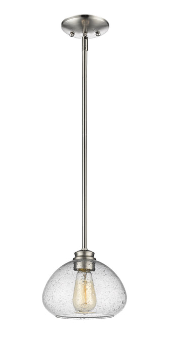 Z-Lite 722MP-BN Amon One Light Mini Pendant, Brushed Nickel Main Image.jpg