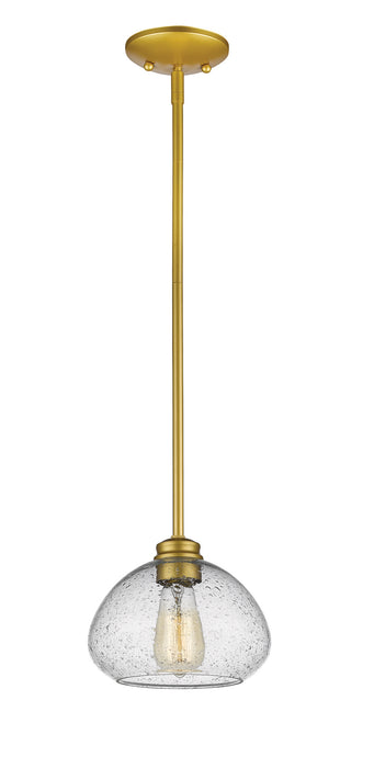 Z-Lite 722MP-SG Amon One Light Mini Pendant, Satin Gold Main Image.jpg