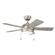 Kichler 330171NI 42"Ceiling Fan, Brushed Nickel
