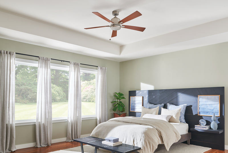 Kichler 330242NI 52"Ceiling Fan, Brushed Nickel (2)