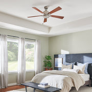 Kichler 330242NI 52"Ceiling Fan, Brushed Nickel (3)