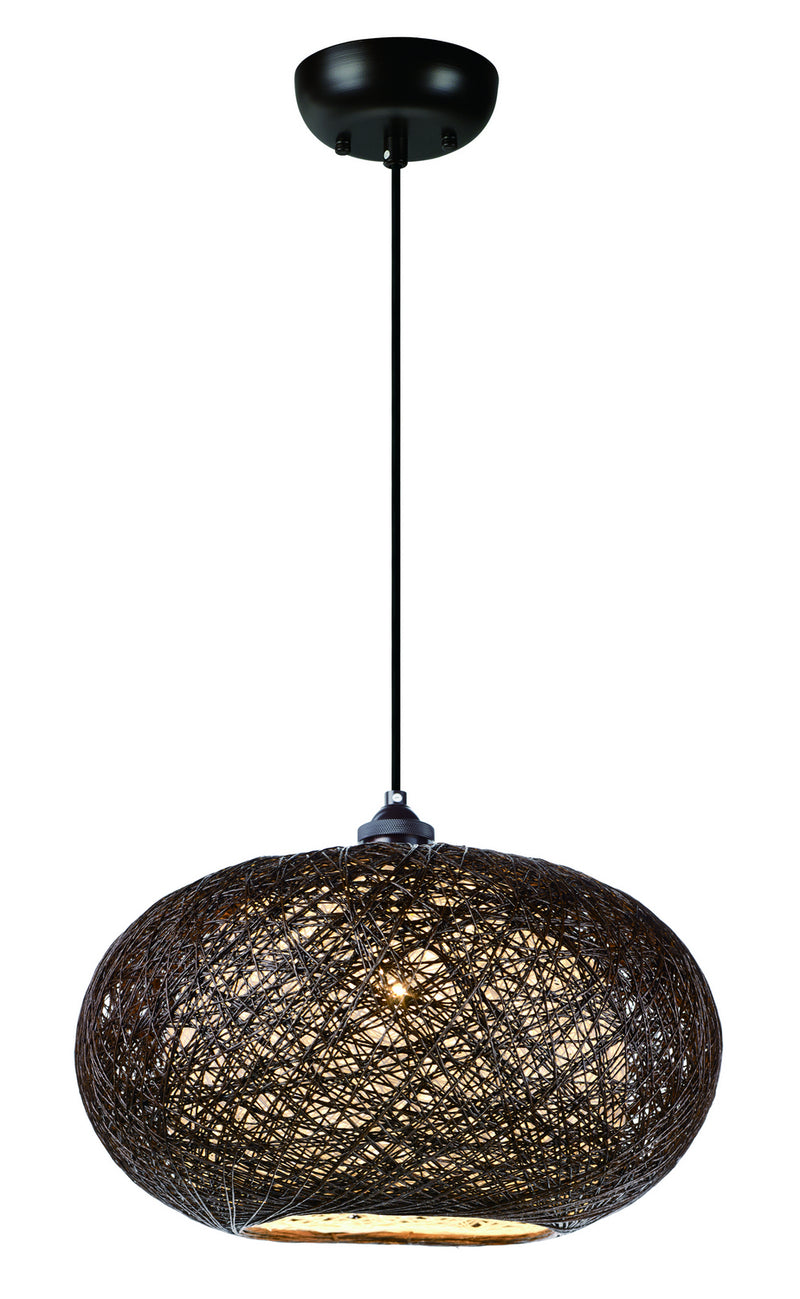 Maxim 14402CHWT Bali One Light Outdoor Pendant, Chocolate Main Image.jpg