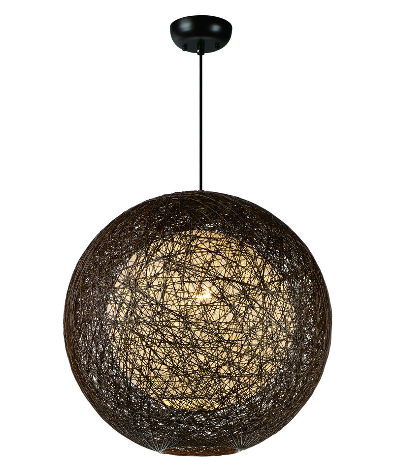 Maxim 14405CHWT Bali One Light Outdoor Pendant, Chocolate Main Image.jpg