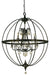 Framburg 1070 MB Compass Nine Light Foyer Chandelier, Mahogany Bronze Main Image.jpg