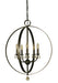 Framburg 4375 MB Constellation Five Light Chandelier, Mahogany Bronze Main Image.jpg