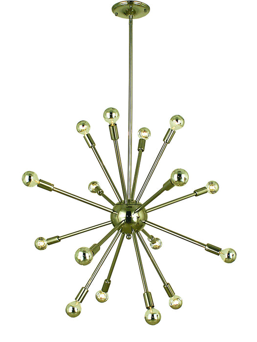 Framburg 4395 PN Simone 16 Light Foyer Chandelier, Polished Nickel Main Image.jpg