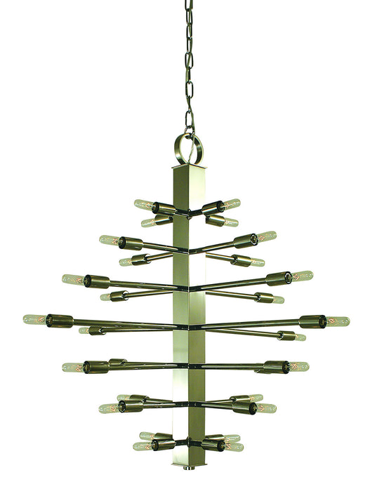 Framburg 4408 PN Simone 28 Light Foyer Chandelier, Polished Nickel Main Image.jpg