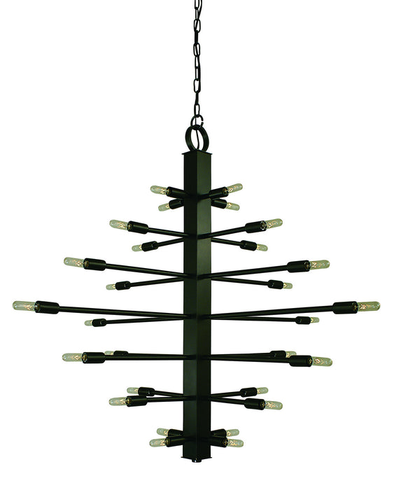 Framburg 4409 MB Simone 28 Light Foyer Chandelier, Mahogany Bronze Main Image.jpg