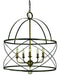 Framburg 4415 MB/AB Nantucket Five Light Chandelier, Mahogany Bronze and Antique Brass Main Image.jpg