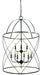 Framburg 4419 MB Nantucket Six Light Foyer Chandelier, Mahogany Bronze Main Image.jpg