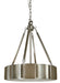 Framburg 4590 BN/PN Pantheon Four Light Pendant, Matte Black with Polished Nickel Main Image.jpg