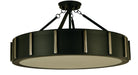 Framburg 4596 MBLACK/PN Pantheon Four Light Flush / Semi-Flush Mount, Matte Black with Polished Nickel Main Image.jpg