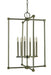 Framburg 4606 BN/PN Lexington Six Light Chandelier, Brushed Nickel with Polished Nickel Main Image.jpg