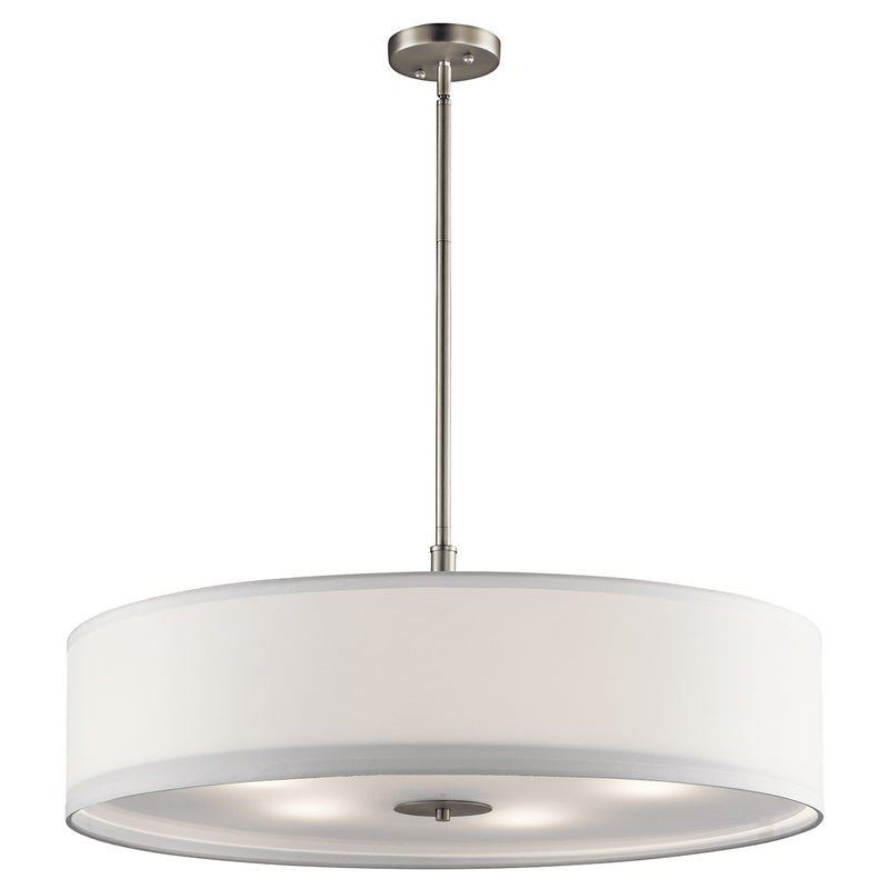 Kichler 42196NI Five Light Pendant, Brushed Nickel