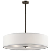 Kichler 42196OZ Five Light Pendant, Olde Bronze