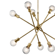 Kichler 43119NBR Ten Light Chandelier, Natural Brass (4)