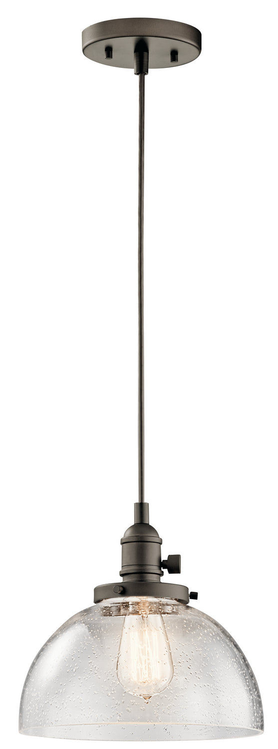 Kichler 43853OZ Avery One Light Mini Pendant, Olde Bronze Main Image.jpg