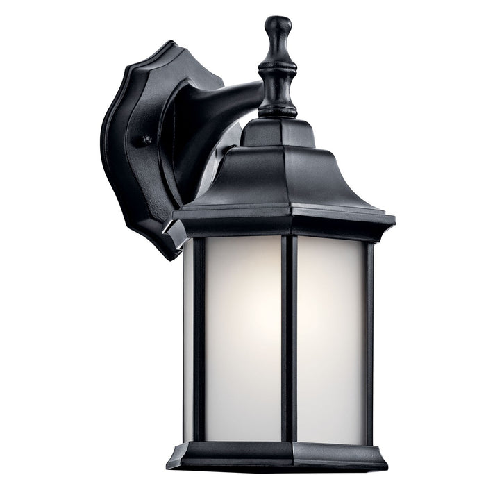 Kichler 9776BKS Chesapeake One Light Outdoor Wall Mount, Black Main Image.jpg