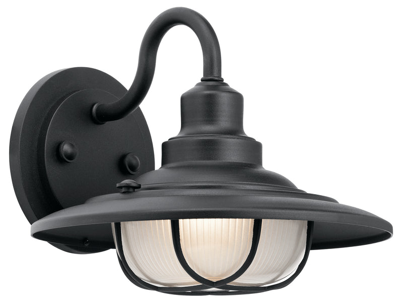 Kichler 49691BKT One Light Outdoor Wall Mount, Textured Black