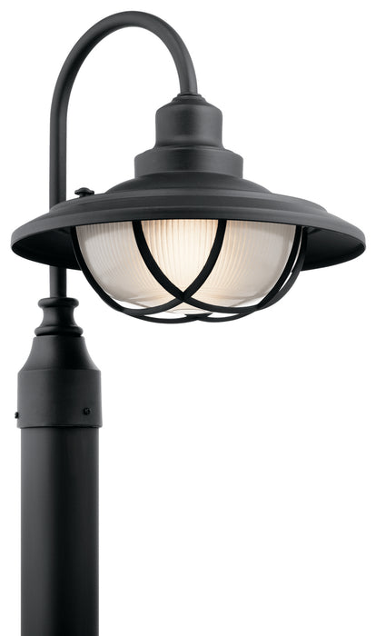 Kichler 49694BKT Harvest Ridge One Light Outdoor Post Mount, Textured Black Main Image.jpg