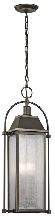 Kichler 49718OZ Harbor Row Four Light Outdoor Pendant, Olde Bronze Main Image.jpg