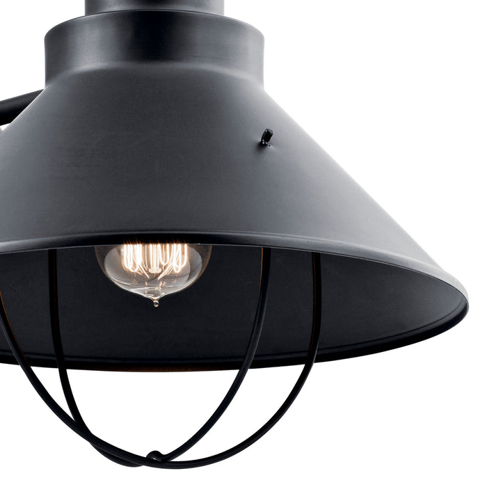 Kichler 9142BK Seaside One Light Outdoor Wall Mount, Black Alternate Image.jpg