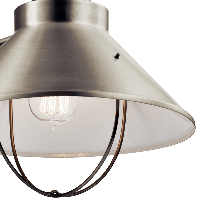Kichler 9142NI One Light Outdoor Wall Mount, Brushed Nickel (2)