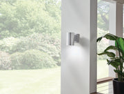 Kichler 9234BA One Light Outdoor Wall Mount, Brushed Aluminum (2)