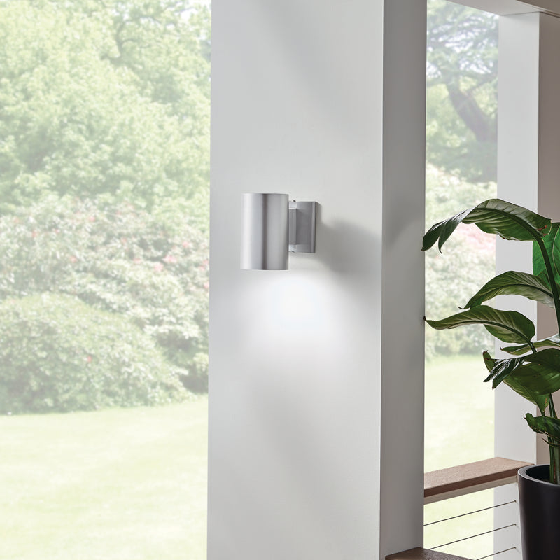 Kichler 9234BA One Light Outdoor Wall Mount, Brushed Aluminum (3)