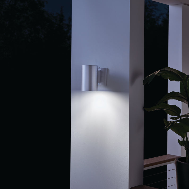 Kichler 9234BA One Light Outdoor Wall Mount, Brushed Aluminum (5)