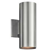 Kichler 9244BA Two Light Outdoor Wall Mount, Brushed Aluminum