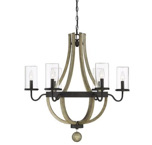 Savoy House 1-2100-6-70 Six Light Outdoor Chandelier, Weathervane